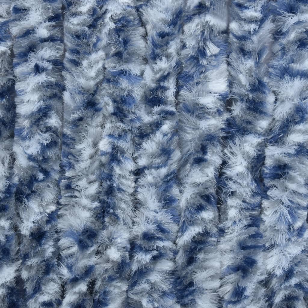 vidaXL Hyönteisverho sinivalkoinen 90x200 cm Chenille