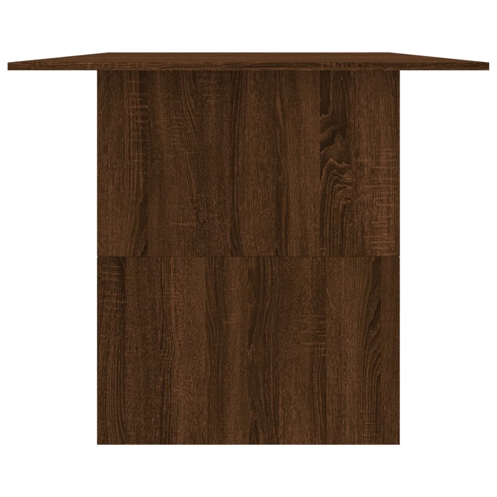vidaXL Ruokapöytä ruskea tammi 180x90x76 cm tekninen puu