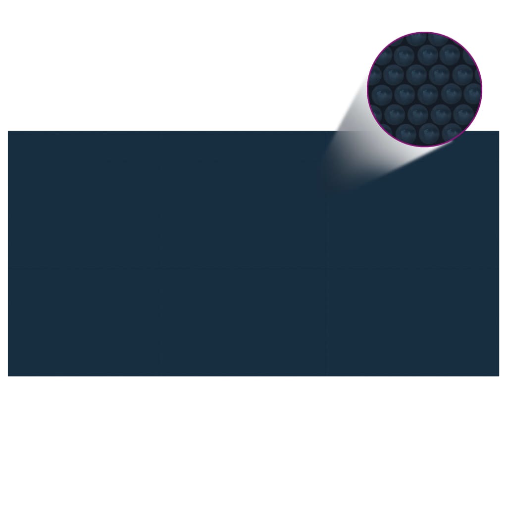vidaXL Kelluva uima-altaan PE aurinkoenergiakalvo 732x366 cm sinimusta