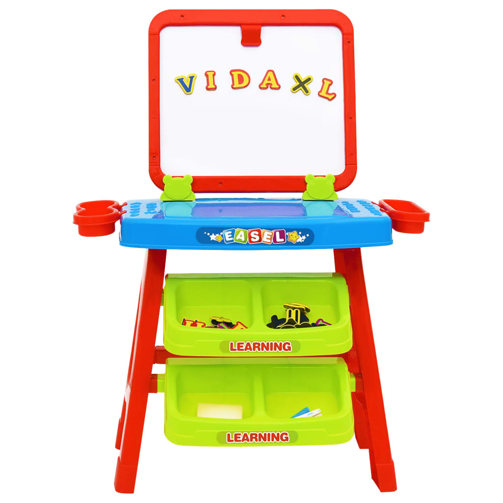 vidaXL 3-1 Lasten maalausteline ja oppimispöytä leikkisarja