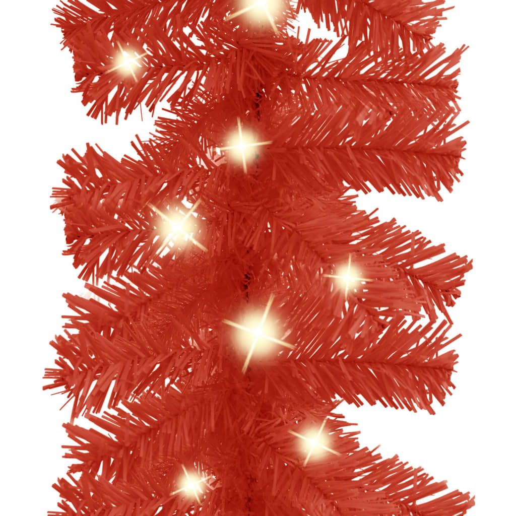vidaXL Jouluköynnös LED-valoilla 10 m punainen