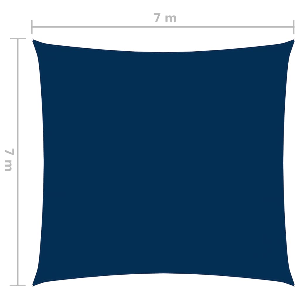 vidaXL Aurinkopurje Oxford-kangas neliö 7x7 m sininen