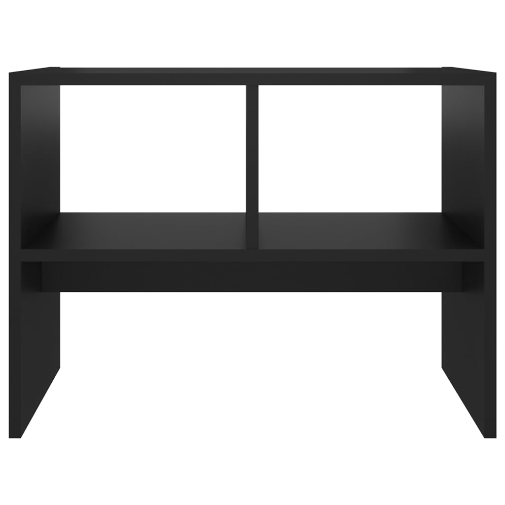 vidaXL Sivupöytä musta 60x40x45 cm lastulevy