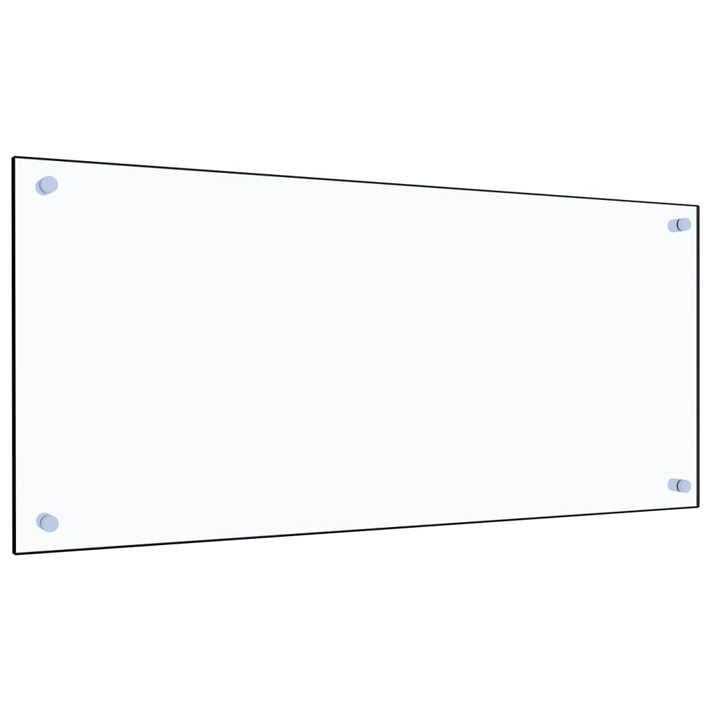 vidaXL Keittiön roiskesuoja läpinäkyvä 90x40 cm karkaistu lasi