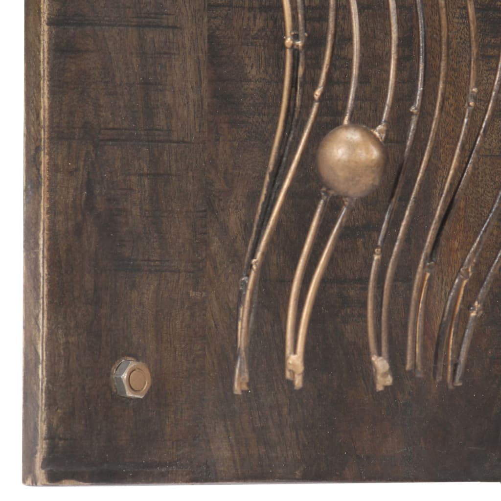 vidaXL Seinävalaisin meduusa suunnittelu rauta ja täysi mangopuu