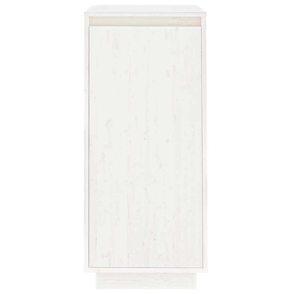 vidaXL Kenkäkaappi valkoinen 35x35x80 cm täysi mänty