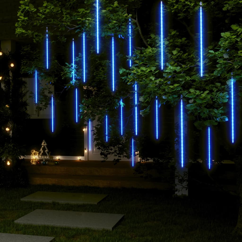 vidaXL Meteorivalot 20 kpl 50 cm sininen 720 LED-valoa sisä/ulko