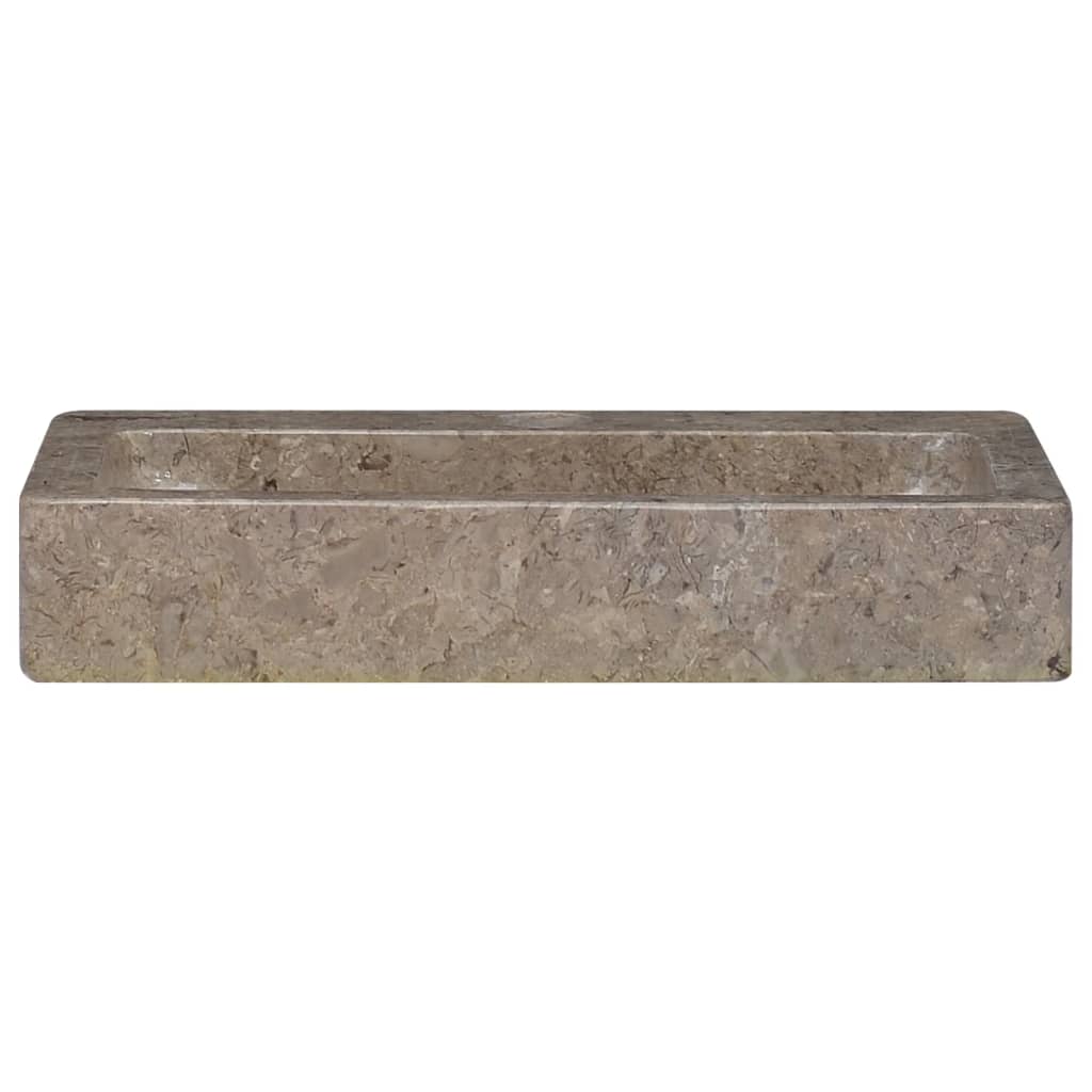 vidaXL Seinäkiinnitettävä Pesuallas harmaa 38x24x6,5 cm marmori