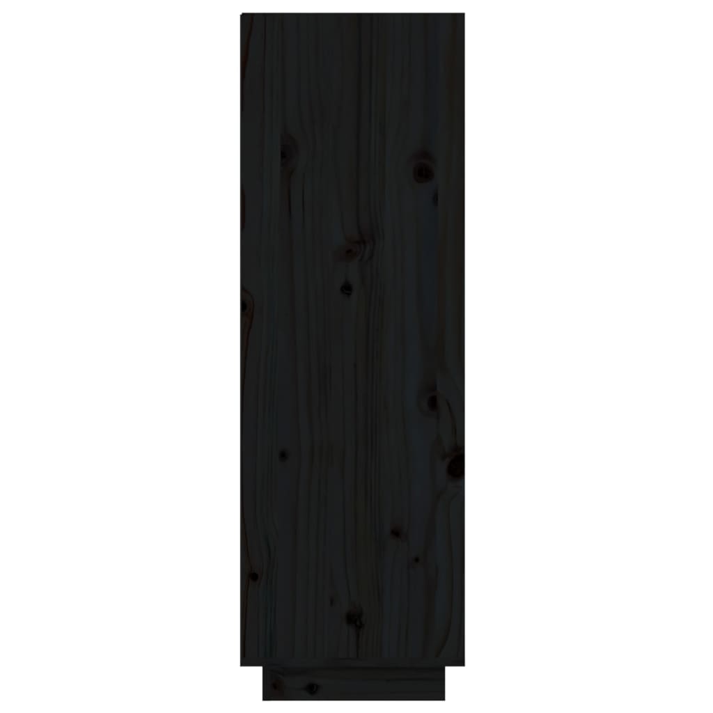 vidaXL Kenkäkaappi musta 60x34x105 cm täysi mänty