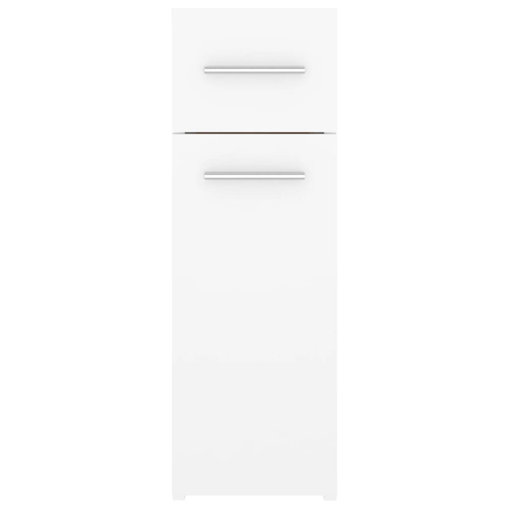 vidaXL Apteekkarinkaappi valkoinen 20x45,5x60 cm lastulevy
