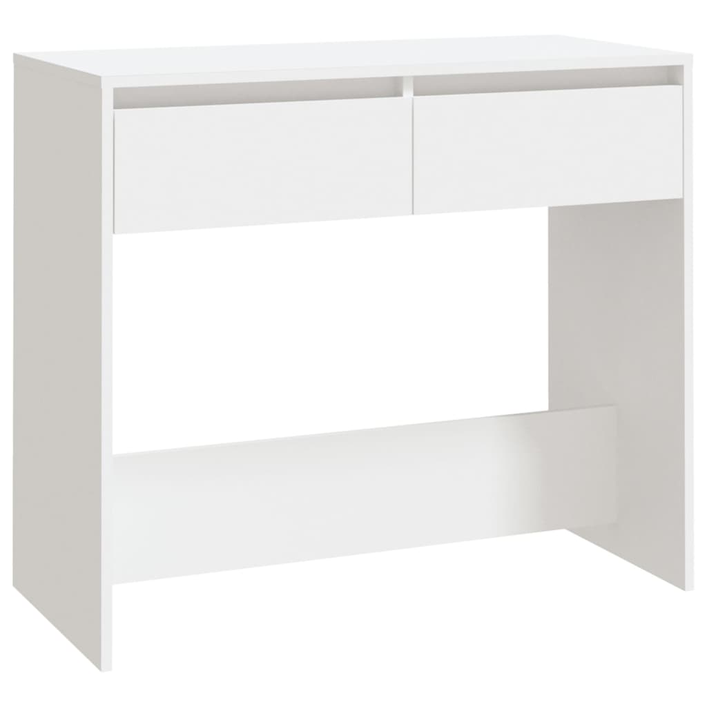 vidaXL Konsolipöytä valkoinen 89x41x76,5 cm teräs