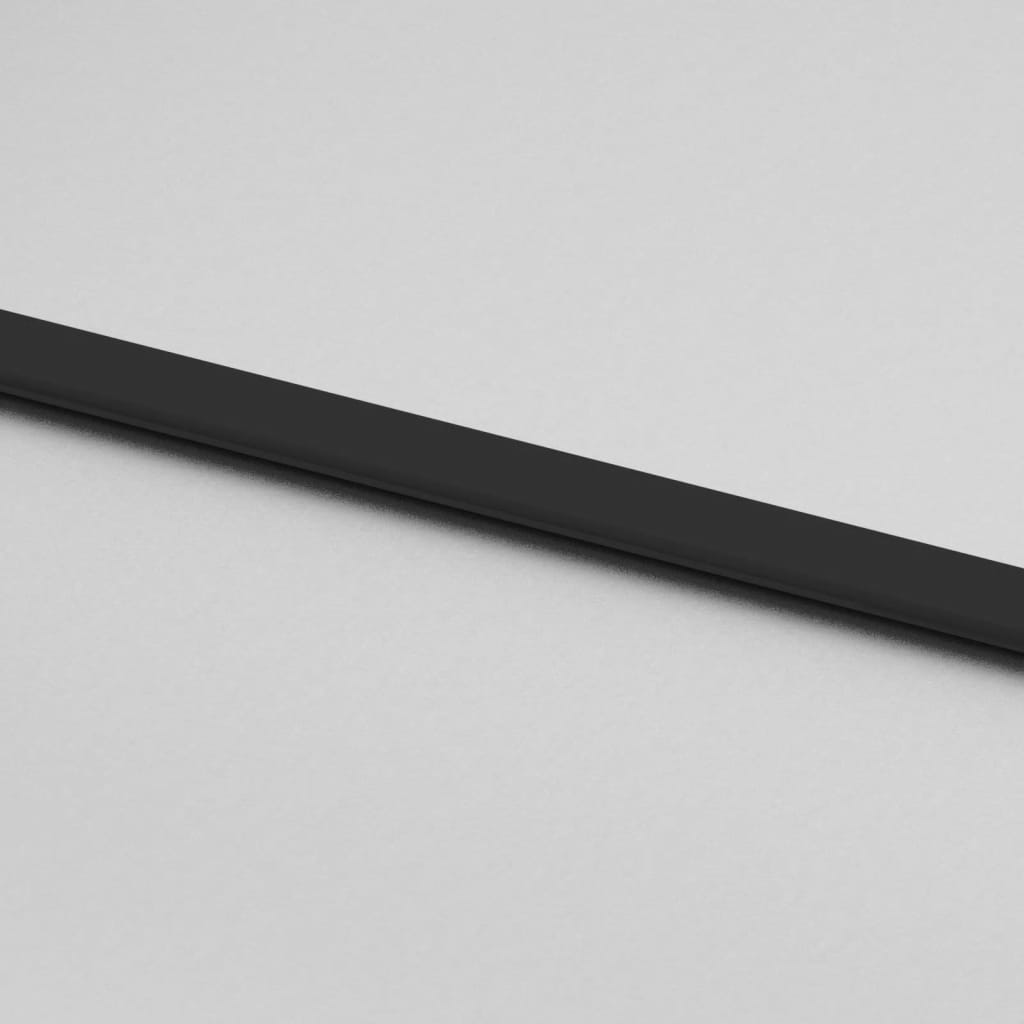 vidaXL Liukuovi musta 76x205 cm karkaistu lasi ja alumiini