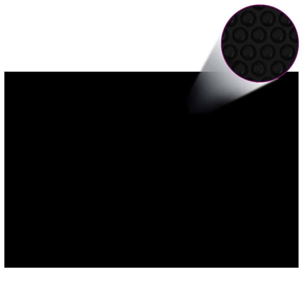 vidaXL Uima-altaan suoja suorakulmainen 600x400 cm PE musta