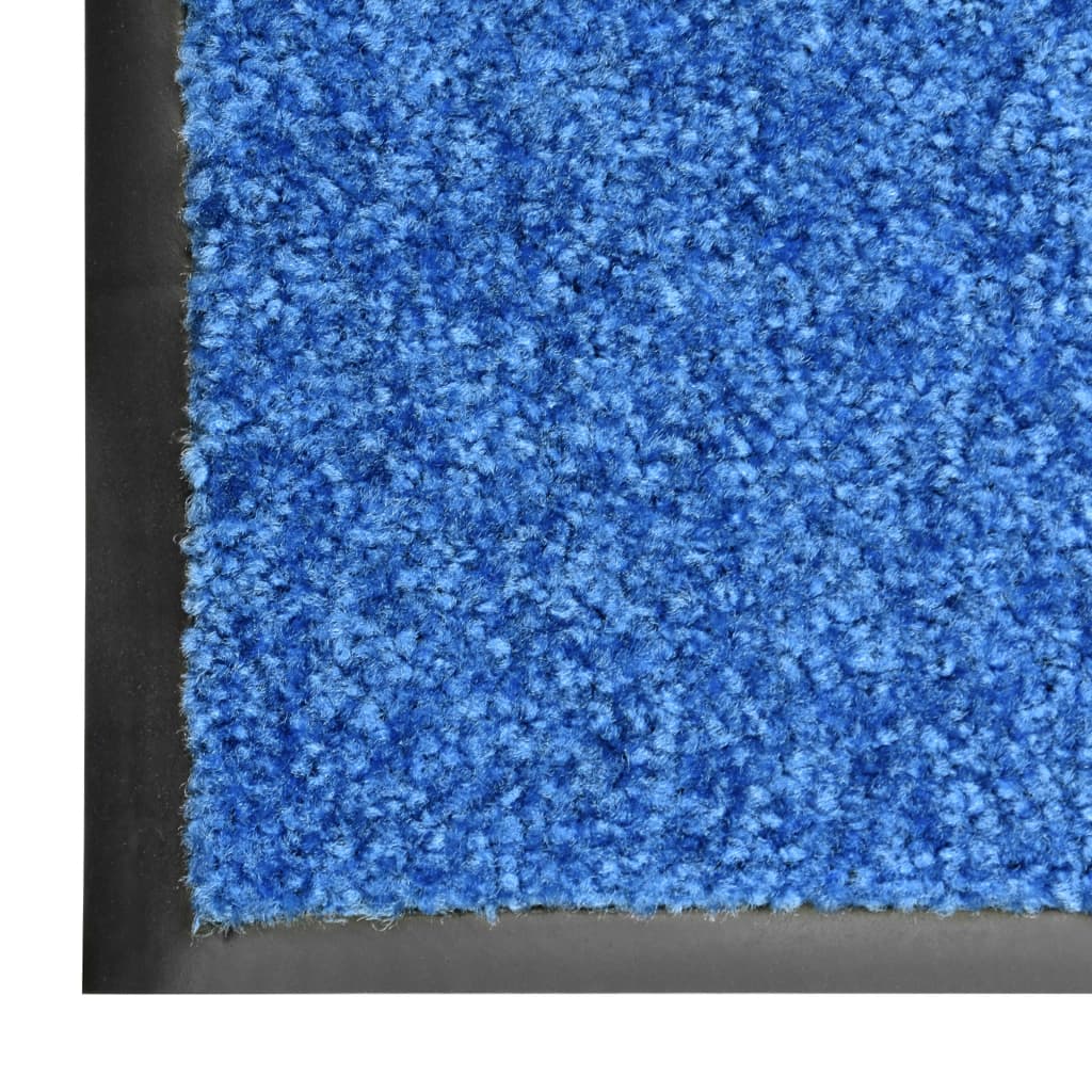 vidaXL Ovimatto pestävä sininen 60x180 cm