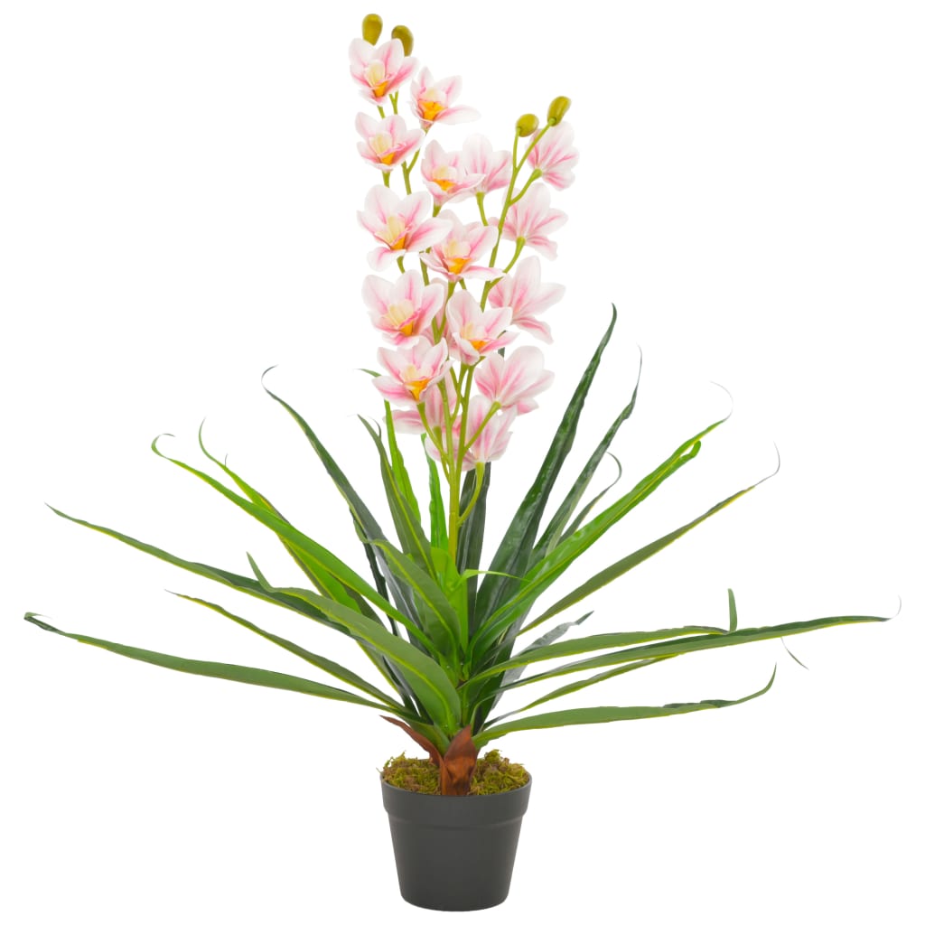 vidaXL Tekokukka ruukulla orkidea pinkki 90 cm