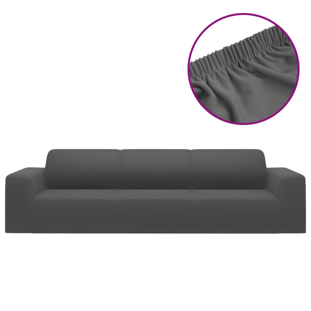 vidaXL Joustava 4-istuttavan sohvan päällinen antr. polyesteri jersey