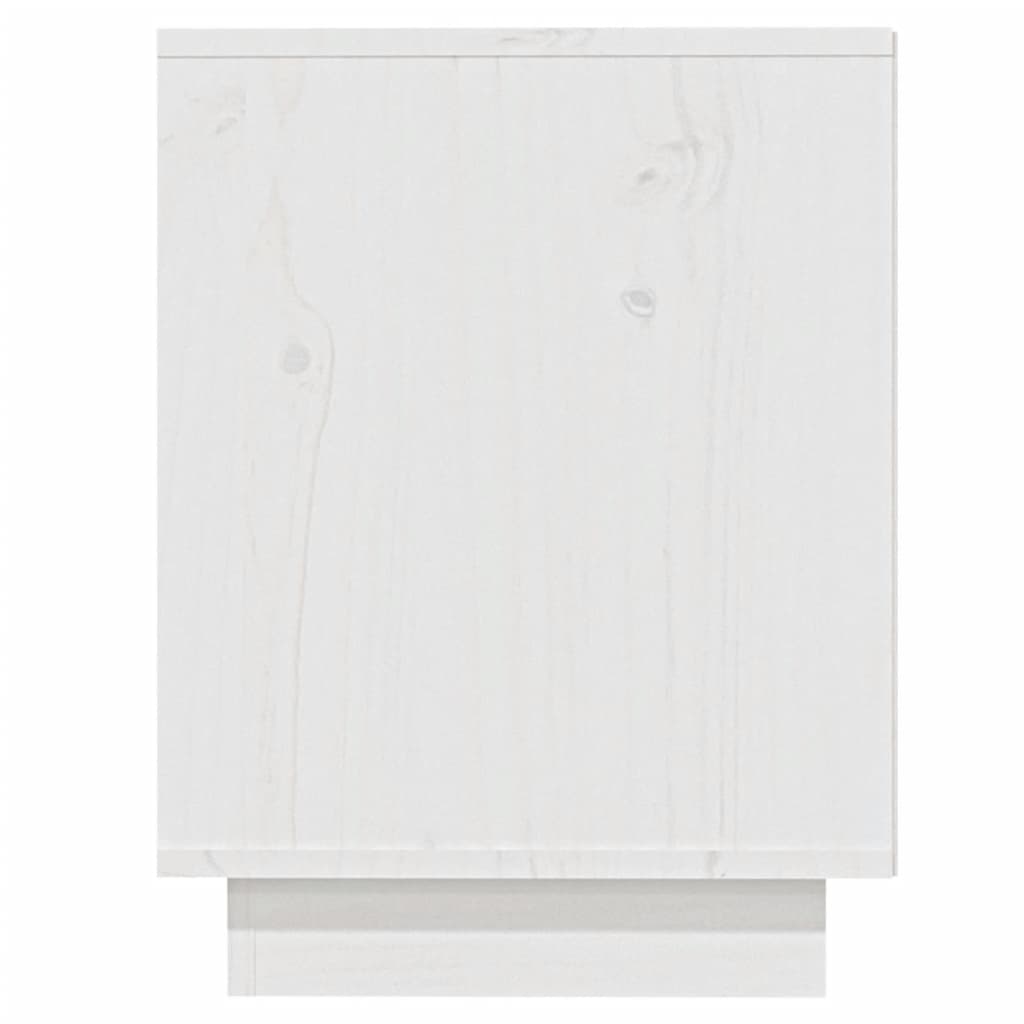 vidaXL Kenkäkaappi valkoinen 110x34x45 cm täysi mänty