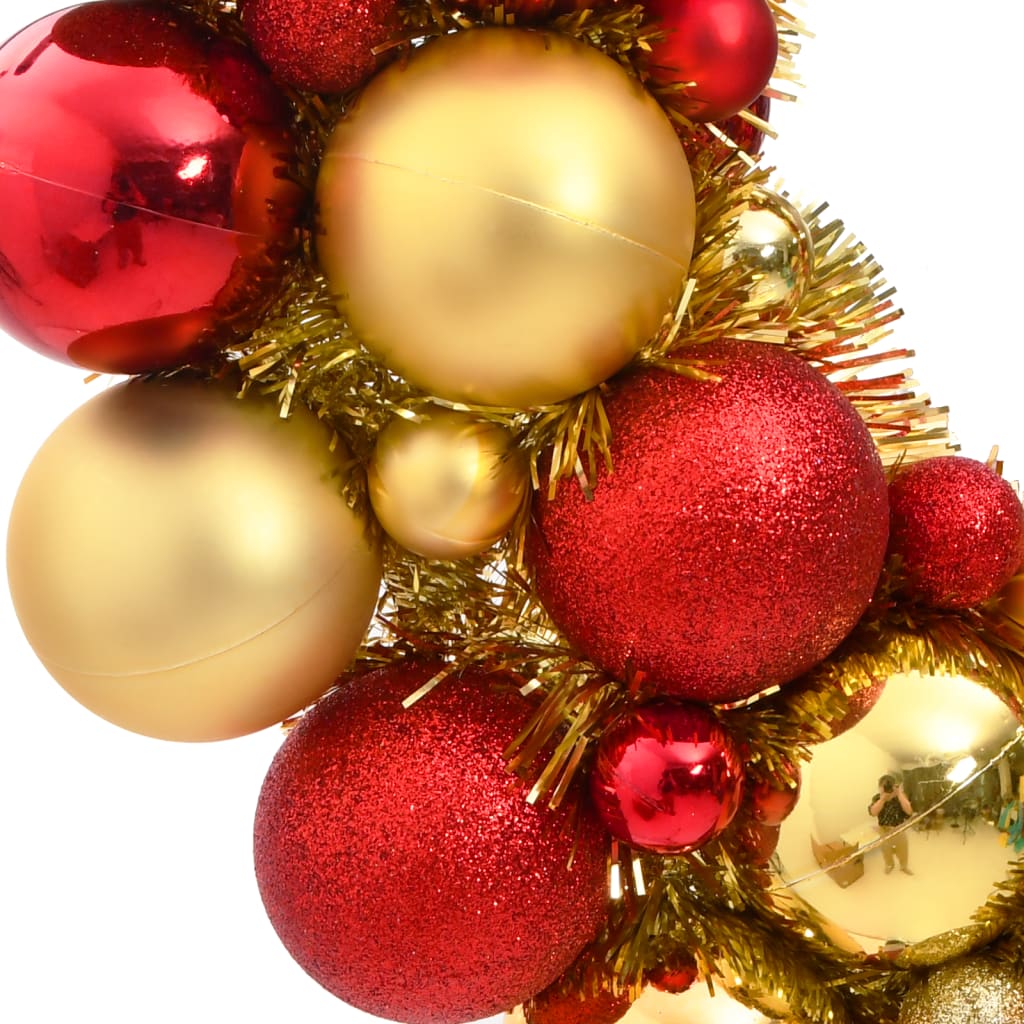 vidaXL Jouluseppele punainen ja kultainen 45 cm polystyreeni