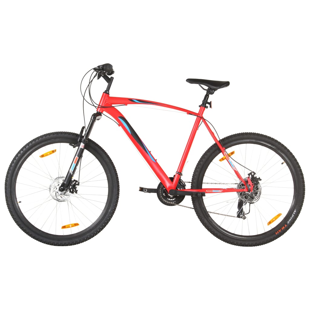 vidaXL Maastopyörä 21 vaihdetta 29" renkaat 53 cm runko punainen
