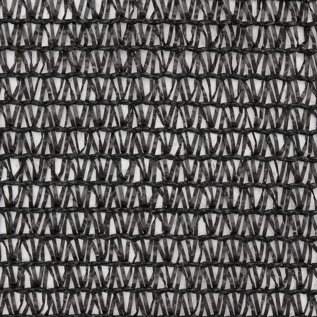 vidaXL Näkösuoja HDPE 2x25 m musta