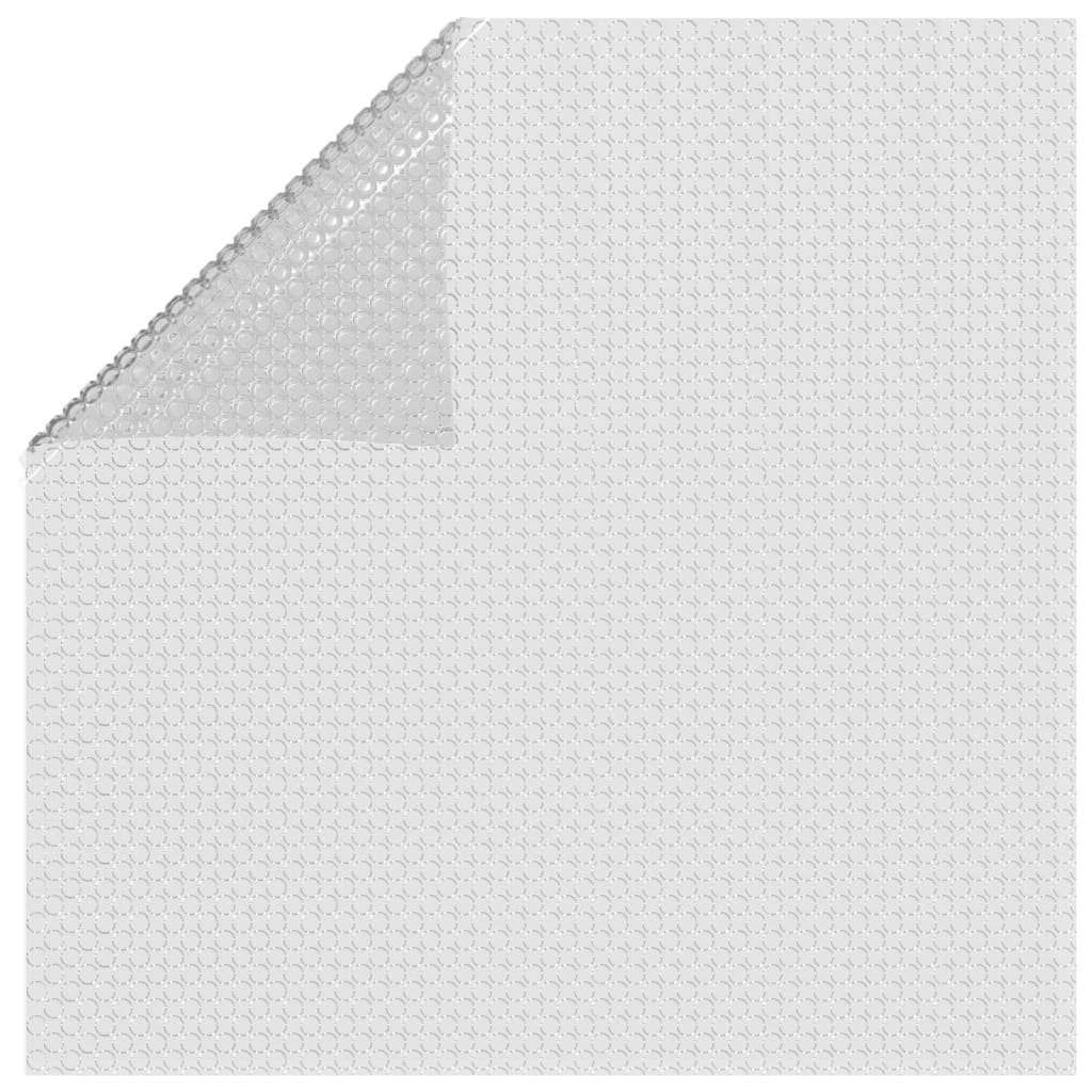 vidaXL Kelluva uima-altaan PE-aurinkoenergiakalvo 488x244 cm harmaa