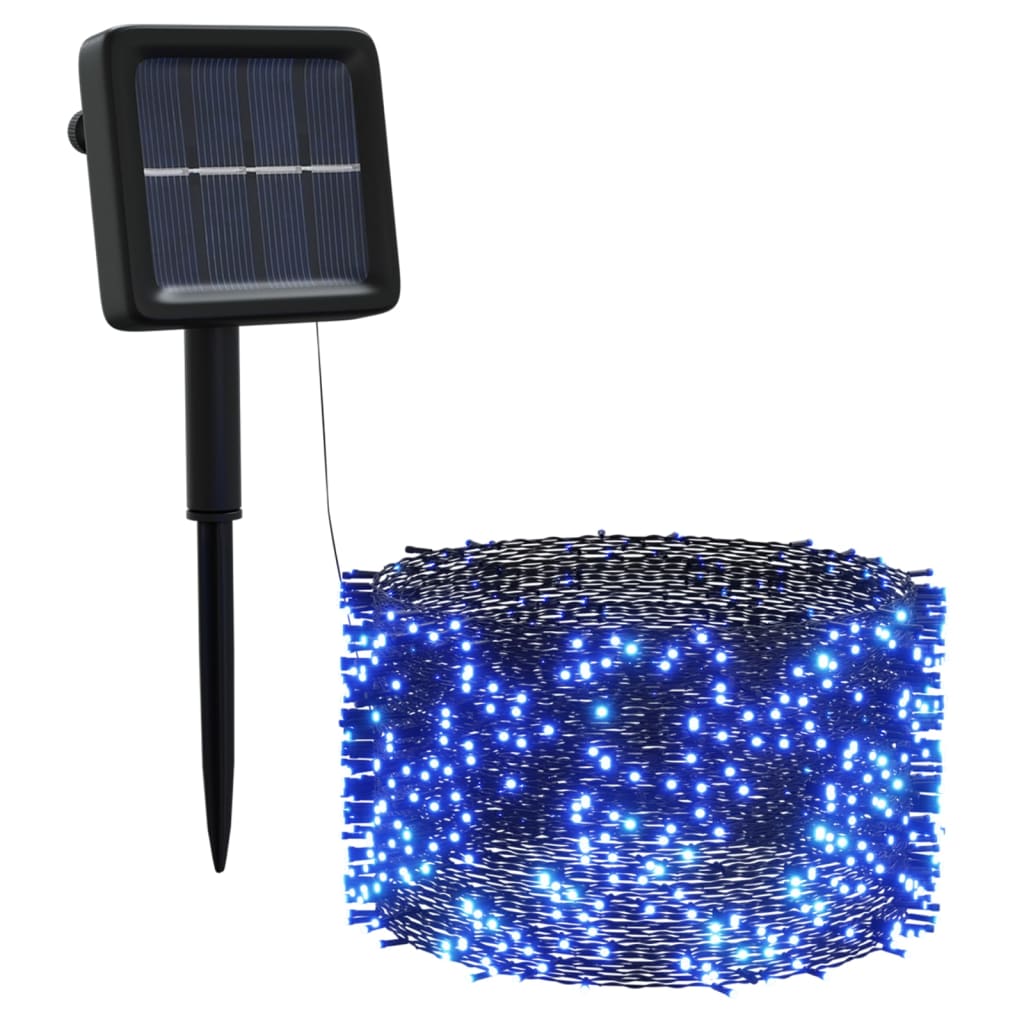 vidaXL Aurinkoenergia keijuvalot 5kpl 5x200 LED sininen sisä/ulko