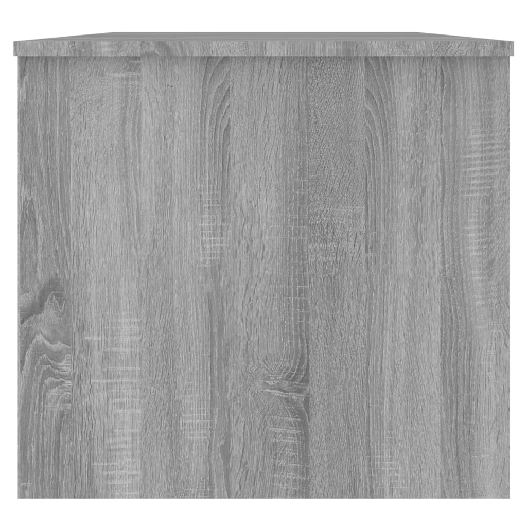 vidaXL Sohvapöytä harmaa Sonoma 102x50,5x46,5 cm tekninen puu