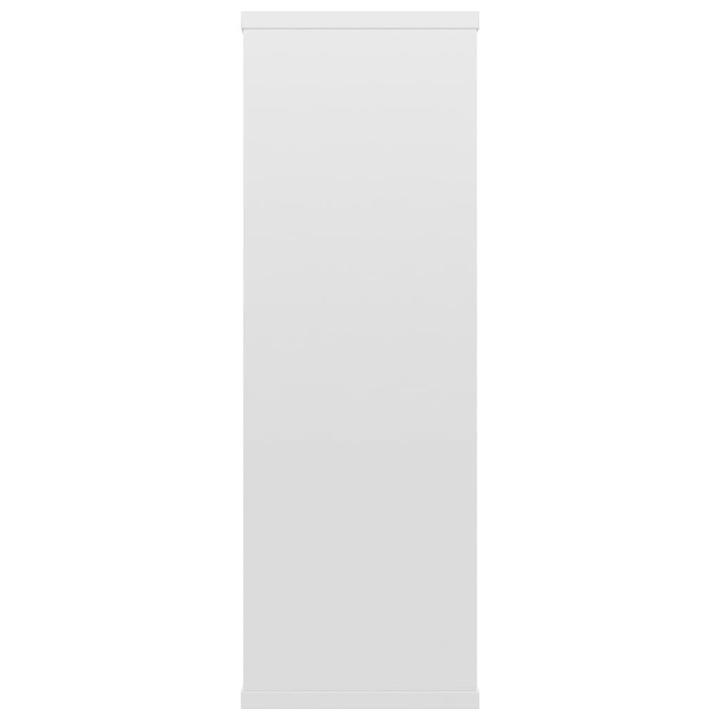 vidaXL Seinähyllyt korkeakiilto valkoinen 104x20x58,5 cm lastulevy