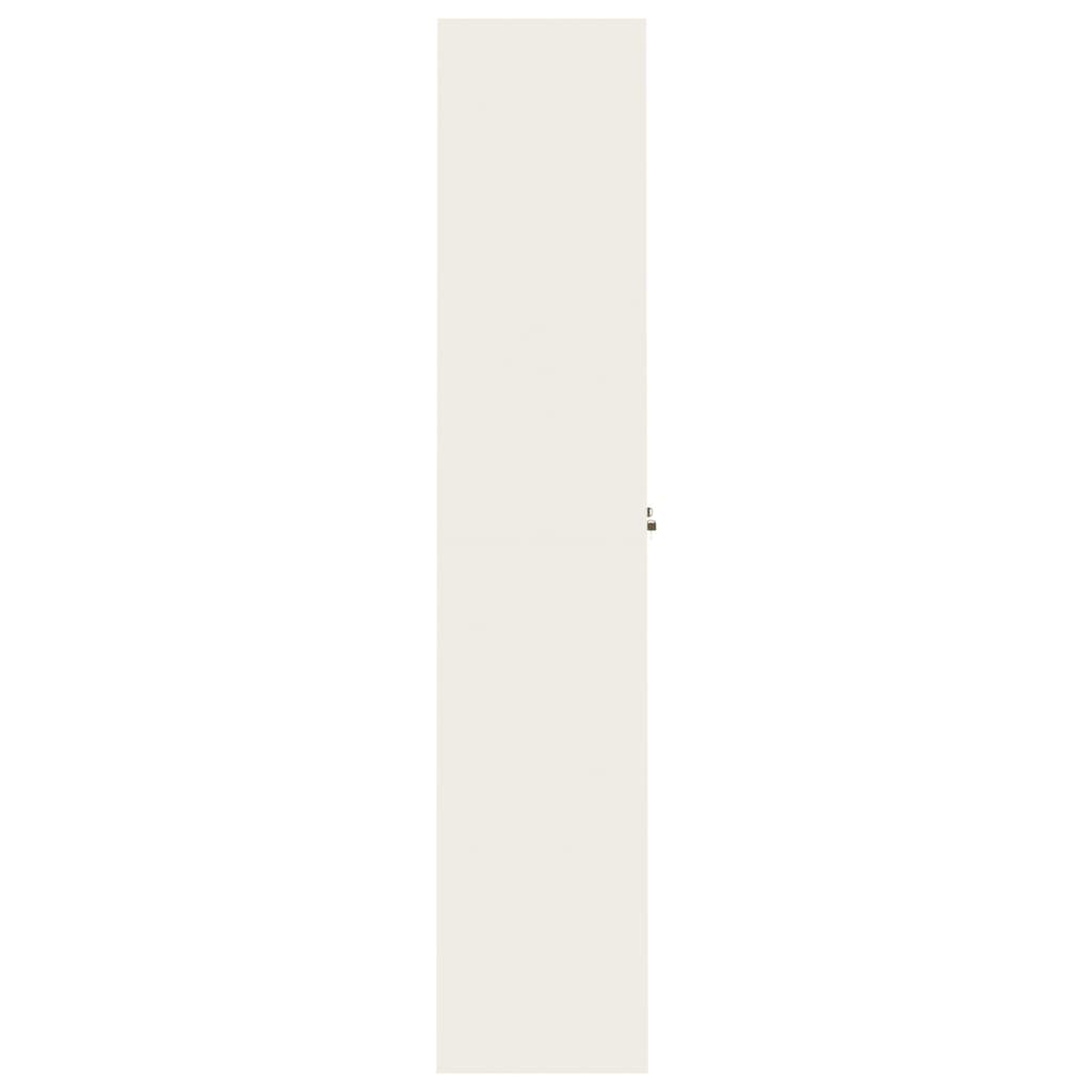 vidaXL Arkistokaappi valkoinen 105x40x180 cm teräs