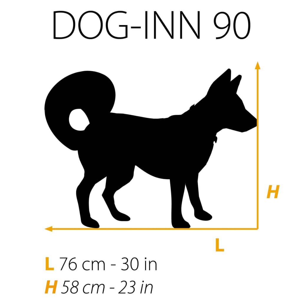 Ferplast Koiran häkki Dog-Inn 90 92,7x58,1x62,5 cm harmaa