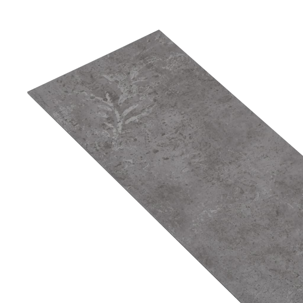 vidaXL PVC-lattialankut 5,02 m² 2 mm itseliimautuva betoninharmaa
