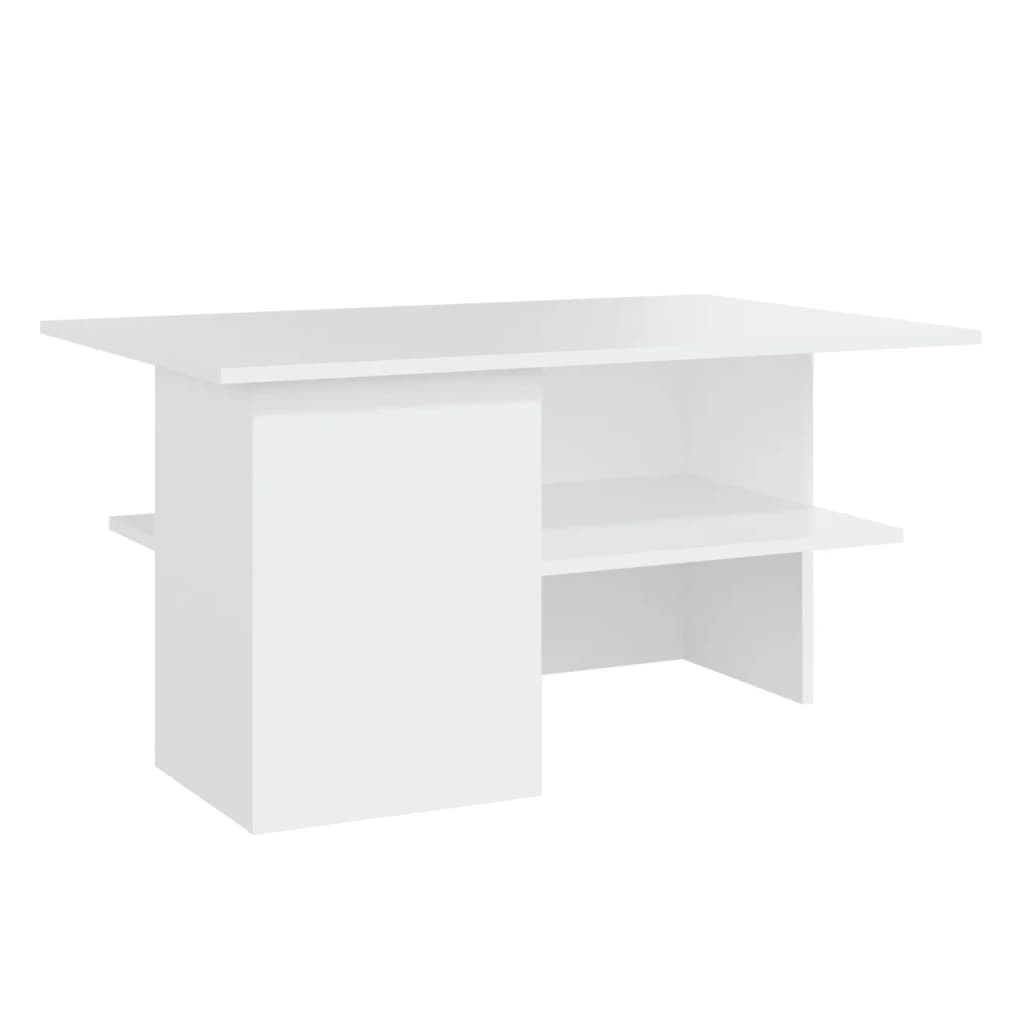 vidaXL Sohvapöytä valkoinen 90x60x46,5 cm lastulevy