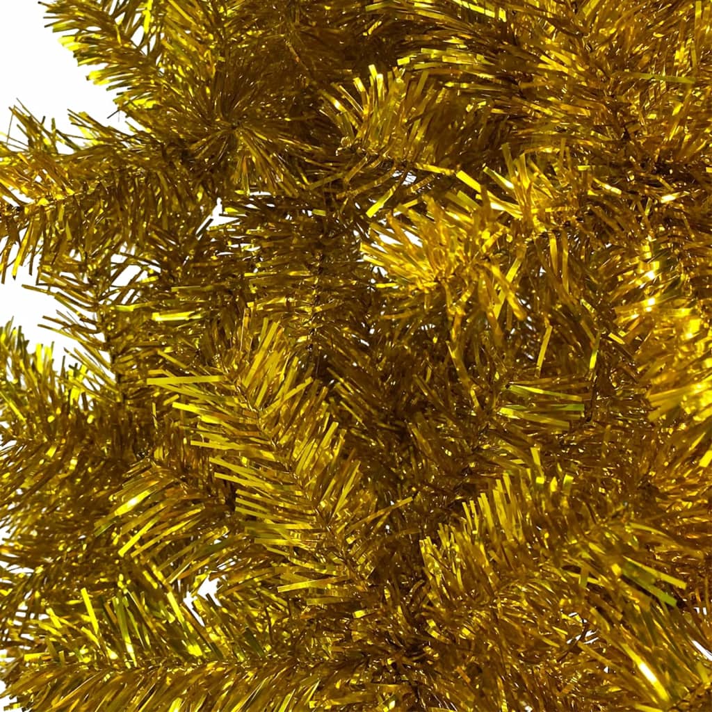 vidaXL Ohut joulukuusi kulta 120 cm