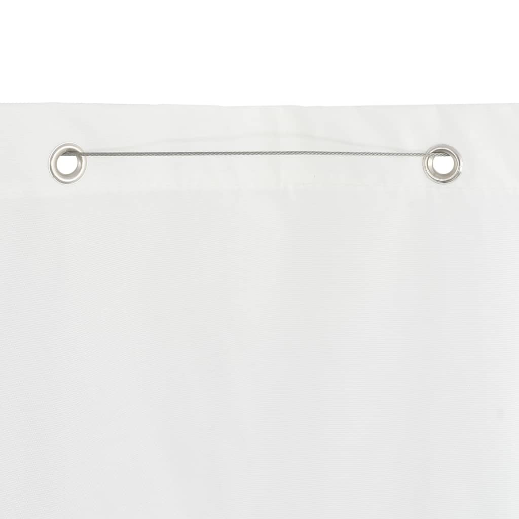 vidaXL Parvekkeen suoja valkoinen 80x240 cm Oxford kangas
