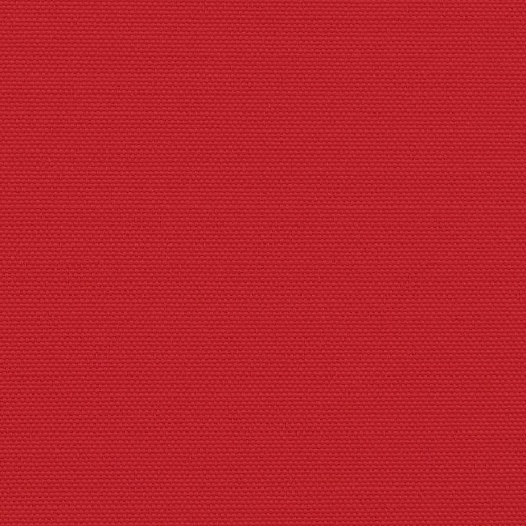 vidaXL Sisäänvedettävä sivumarkiisi punainen 220x1000 cm