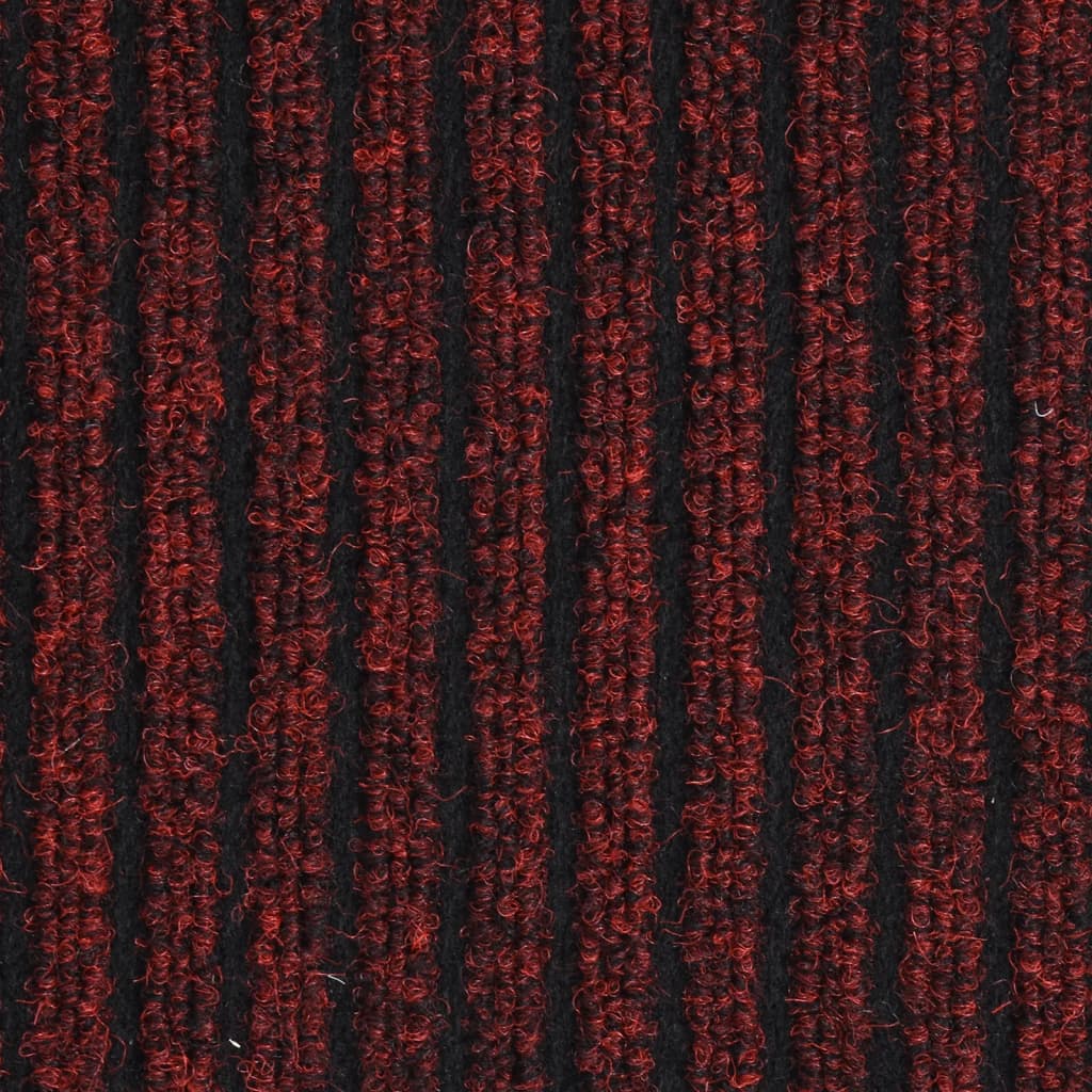 vidaXL Ovimatto raidallinen punainen 40x60 cm