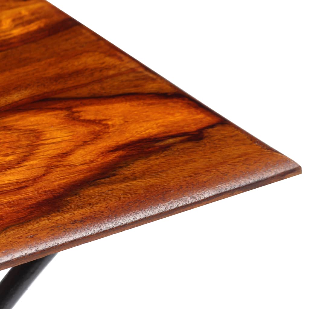 vidaXL Sohvapöytä kaarevilla jaloilla täysi seesampuu 110x60x39 cm