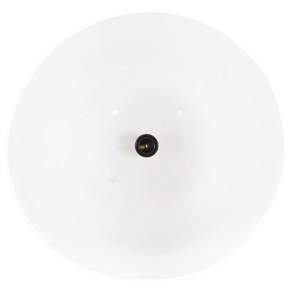 vidaXL Teollistyylinen riippuvalaisin 25 W valkoinen pyöreä 42 cm E27