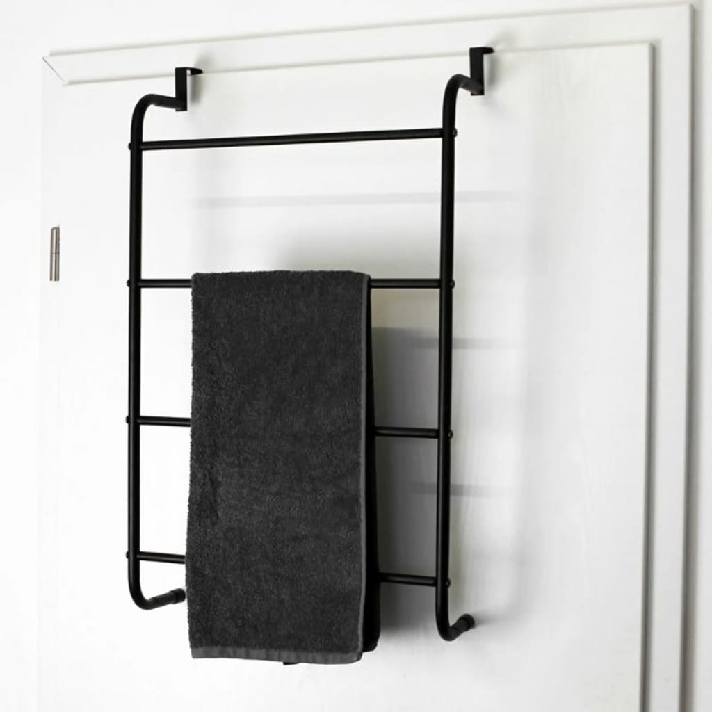 Bathroom Solutions Pyyheteline oveen ripustettava metalli musta