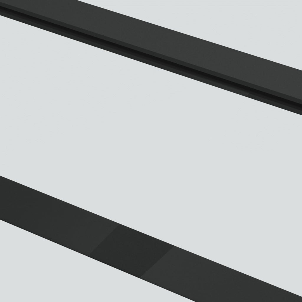 vidaXL Liukuovi ESG-lasi ja alumiini 102x205 cm musta