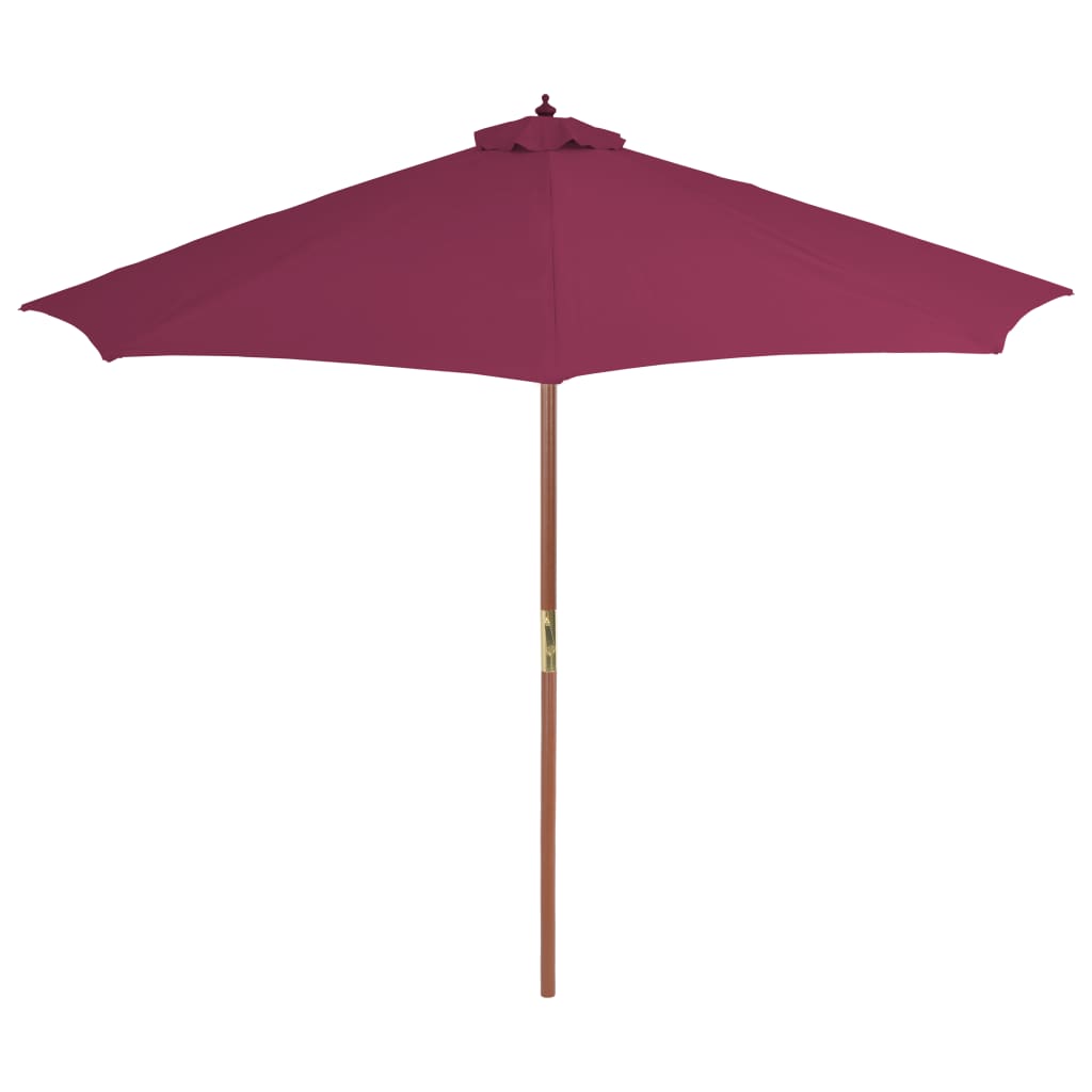 vidaXL Aurinkovarjo puurunko 300 cm viininpunainen