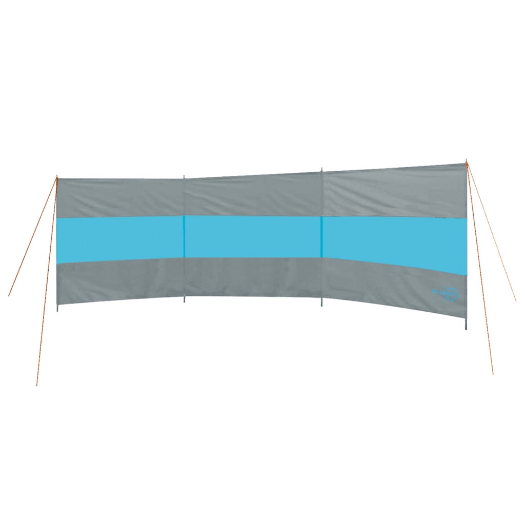Bo-Camp Tuulensuoja Brendan 500x140 cm harmaa ja sininen