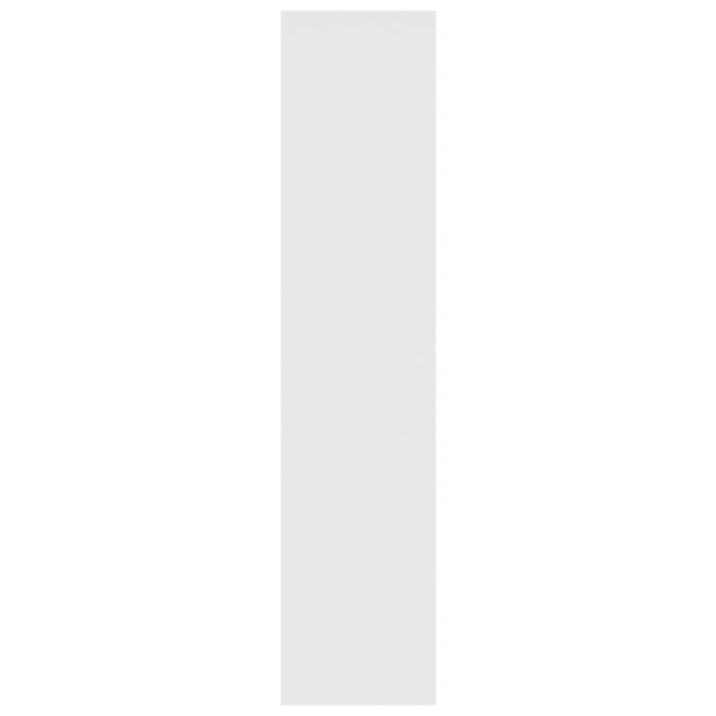 vidaXL Kirjahylly/tilanjakaja korkeakiilto valkoinen 100x30x135 cm