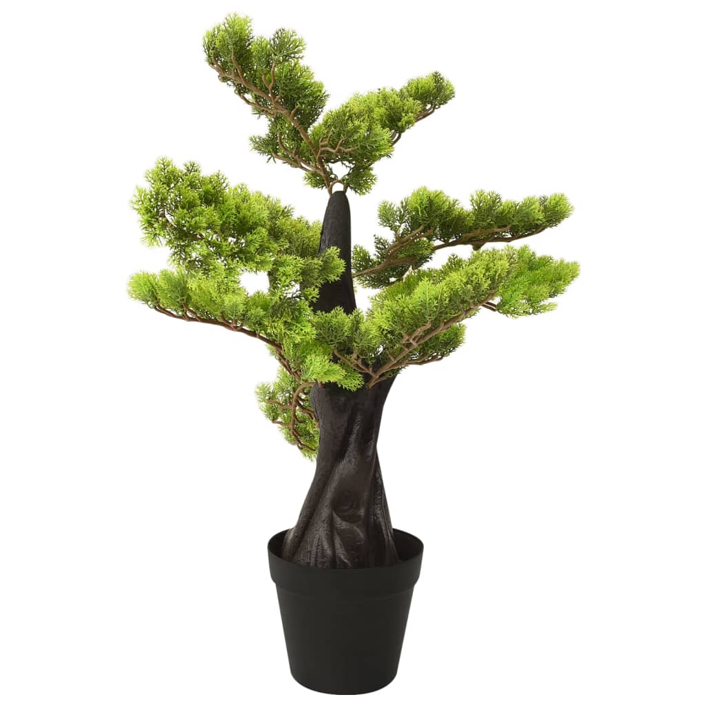 vidaXL Tekokasvi bonsaipuu sypressi ruukulla 60 cm vihreä