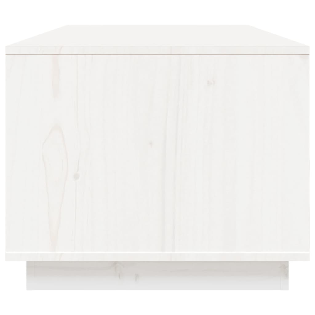 vidaXL Sohvapöytä valkoinen 100x50x41 cm täysi mänty