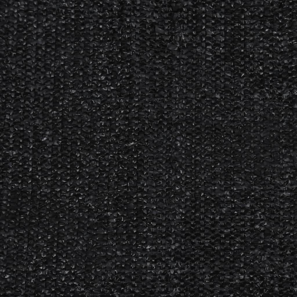 vidaXL Rullaverho ulkotiloihin 60x230 cm musta HDPE