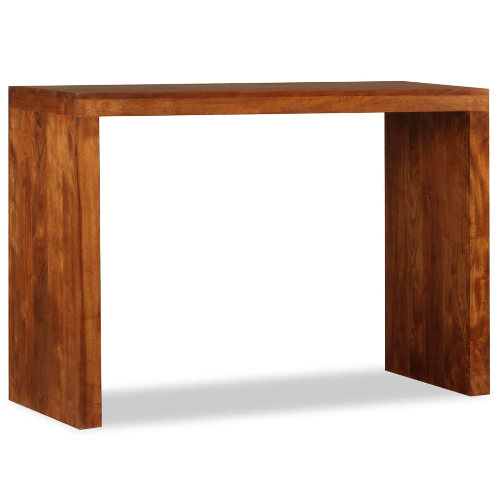 vidaXL Sivupöytä täysi puu hunajaviimeistelyllä 110x40x76 cm