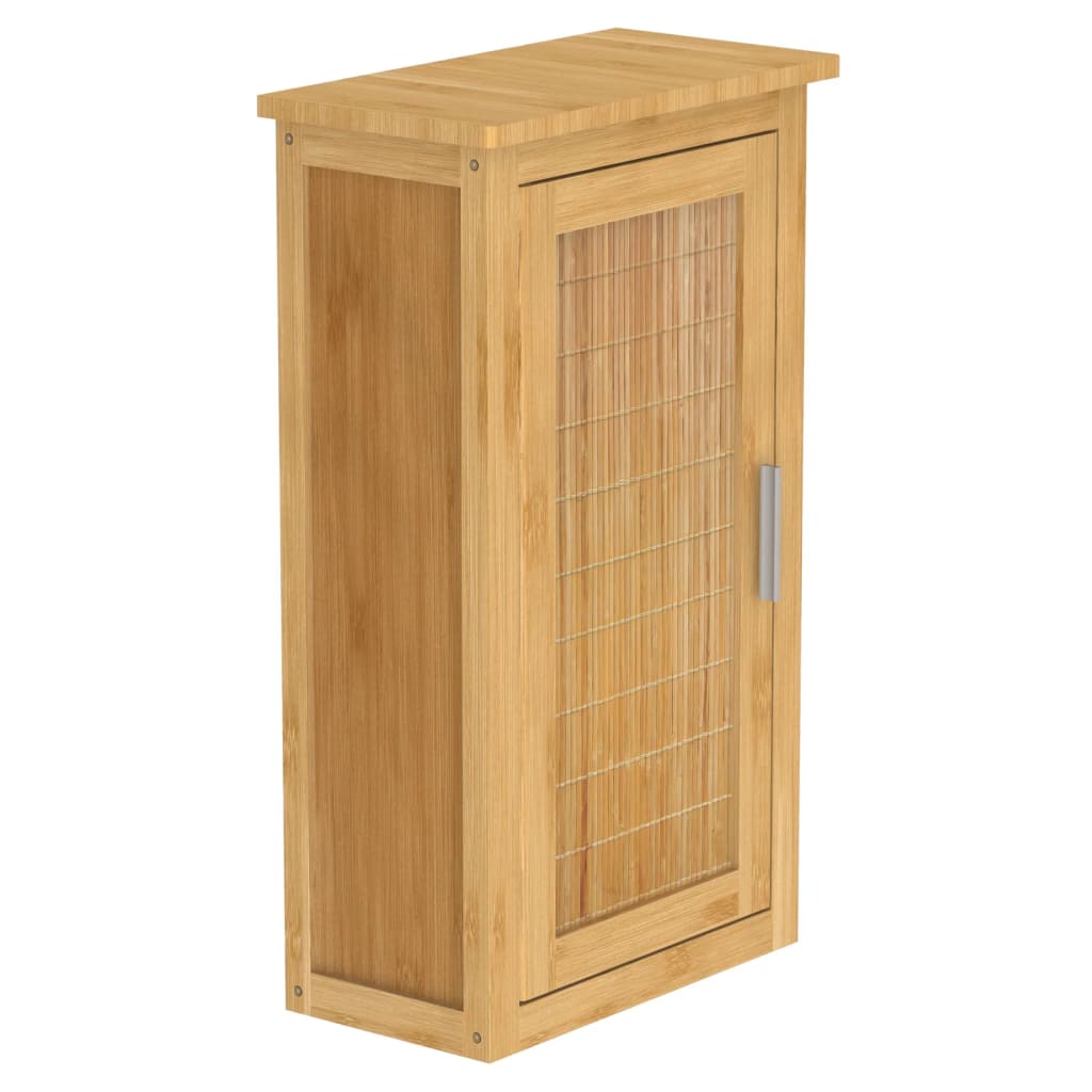 EISL Korkea kaappi ovella bambu 40x20x70 cm