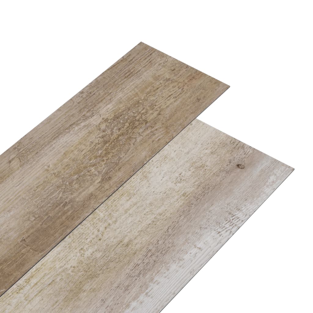 vidaXL PVC-lattialankut 5,02 m² 2 mm itseliimautuva pesty puu