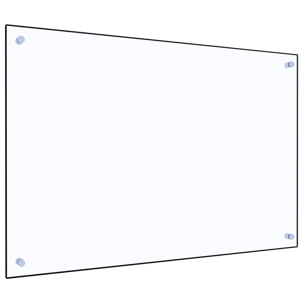 vidaXL Keittiön roiskesuoja läpinäkyvä 90x60 cm karkaistu lasi